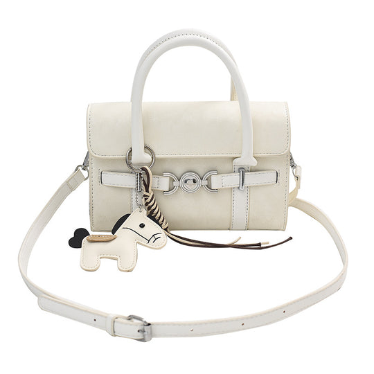 Damen Handtasche im Vintage-Stil mit abnehmbarem Tieranhänger Nord Taschen