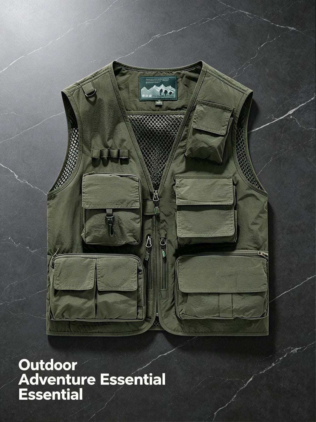 Unisex nan multifunktionale Outdoorweste mit zahlreichen Taschen und Netzfutter