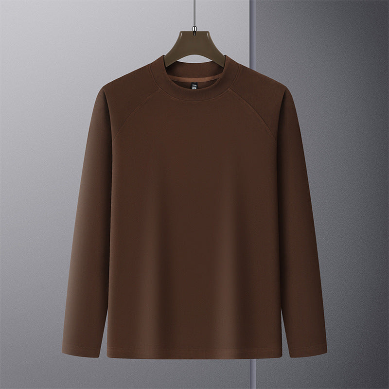 Herren Premium-Mockneck-Pullover aus feinem Woll-Mix mit Raglanärmeln Nord Taschen