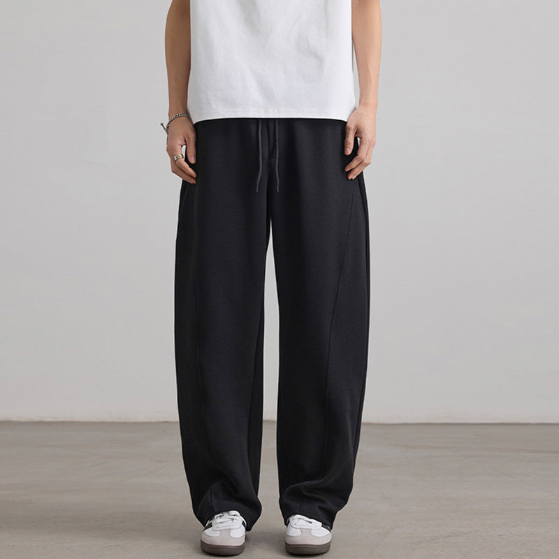 Herren Weite Lounge-Jogginghose aus French-Terry mit Tunnelzugbund Nord Taschen