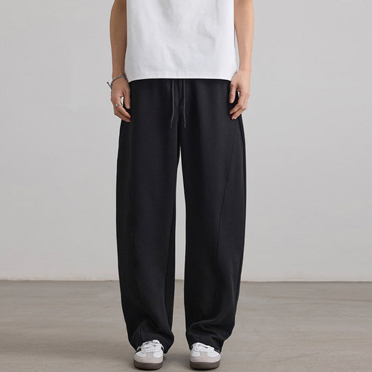 Herren Weite Lounge-Jogginghose aus French-Terry mit Tunnelzugbund Nord Taschen