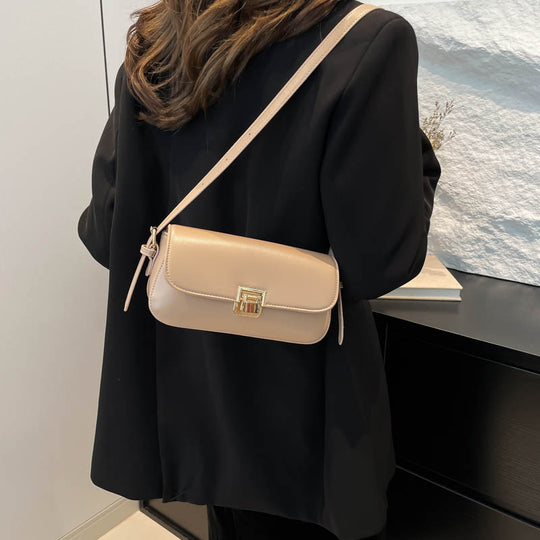Damen elegante Umhängetasche mit schickem Verschluss Nord Taschen