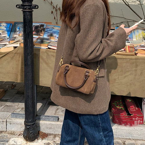 Damen elegante Umhängetasche mit luxuriösem Kunstleder und abnehmbarem Schulterriemen Nord Taschen