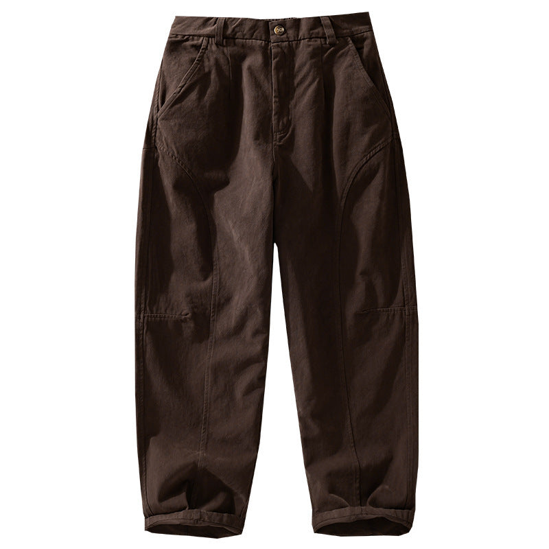 Herren Lockere Cargohose im Utility‑Stil mit verstärkten Kniepaneelen und konischem Bein Nord Taschen