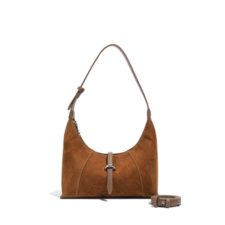 Damen hochwertige Hobo-Tasche aus Veloursleder Nord Taschen