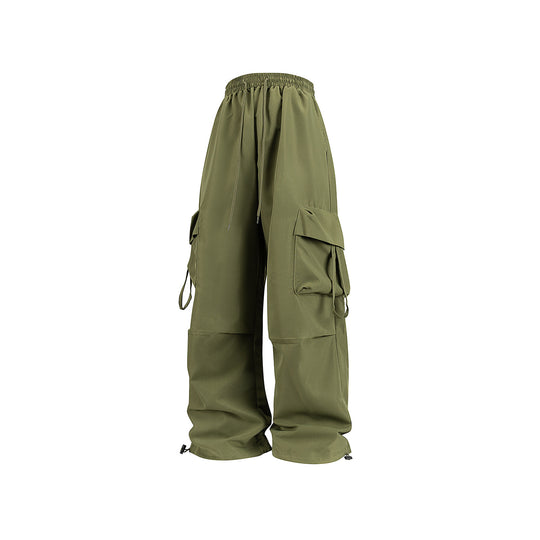 Unisex Weite Cargo‑Hose im Baggy‑Cut mit Tunnelzugbund, Mehrfachklappen und verstellbaren Beinabschlüssen Nord Taschen