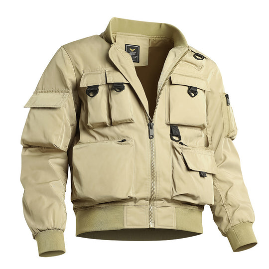Herren taktische Bomberjacke mit multifunktionalen Utility-Taschen Nord Taschen