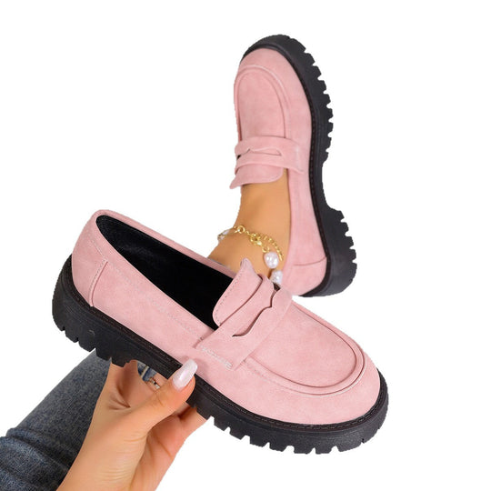 Damen Mokassins mit rutschfester Profilsohle und modischem Wildlederlook Nord Taschen