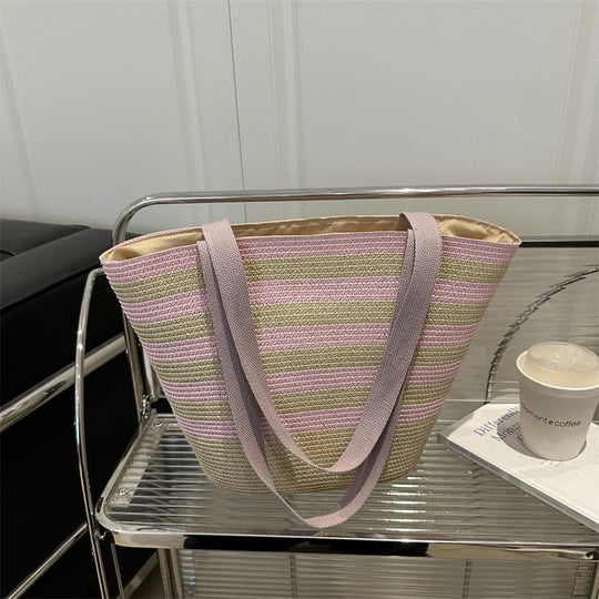 Damen Strandtasche mit modischen Streifen Nord Taschen