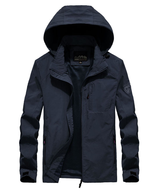 Herren leichter atmungsaktiver Fieldparka mit Mesh‑Futter und Kapuze Nord Taschen