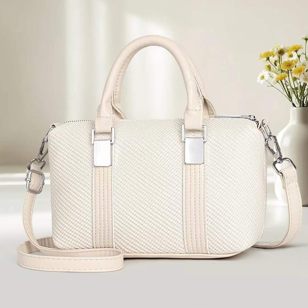 Damen Handtasche mit strukturiertem Obermaterial und abnehmbaren Schulterriemen Nord Taschen