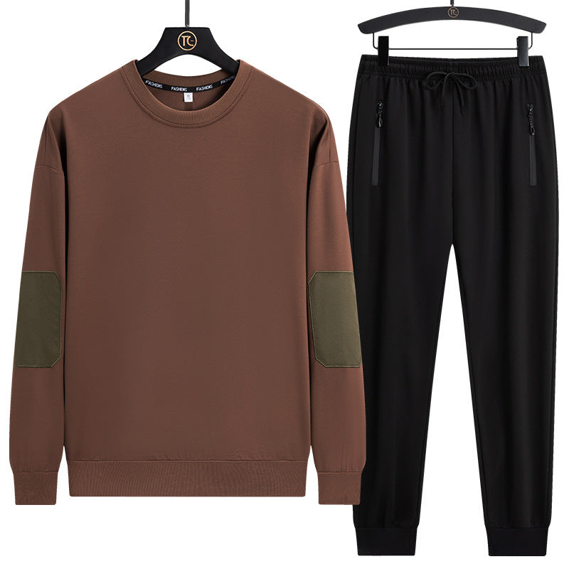 Herren Sportives Lounge-Set aus Funktionsfleece mit Ellenbogenpatches & Reißverschlusstaschen Nord Taschen