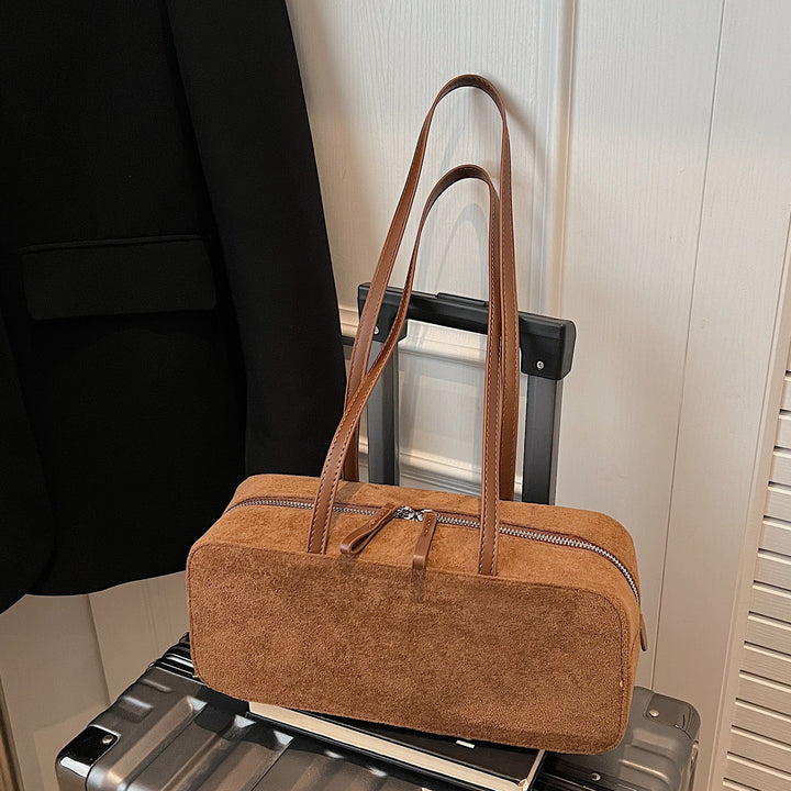 Damen hochwertige Veloursleder Handtasche Nord Taschen