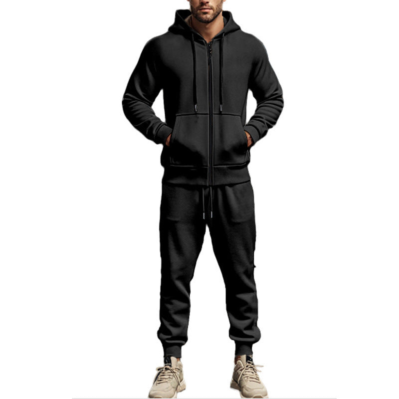 Herren Komplettes Sweatset mit Reißverschluss-Hoodie und tapered Jogginghose Nord Taschen