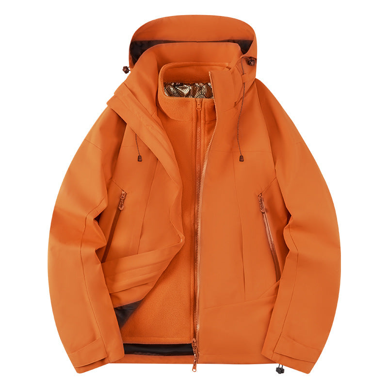 Herren zweilagige Softshell‑Outdoorjacke mit herausnehmbarem Fleece‑Innenlayer, wind‑ und wasserabweisend Nord Taschen