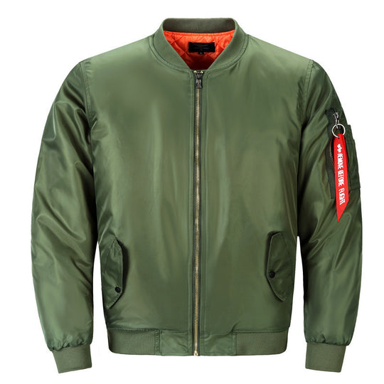 Herren Pilotenbomberjacke im Aviator-Look mit Nylonoberfläche und Utility-Ärmeltasche Nord Taschen