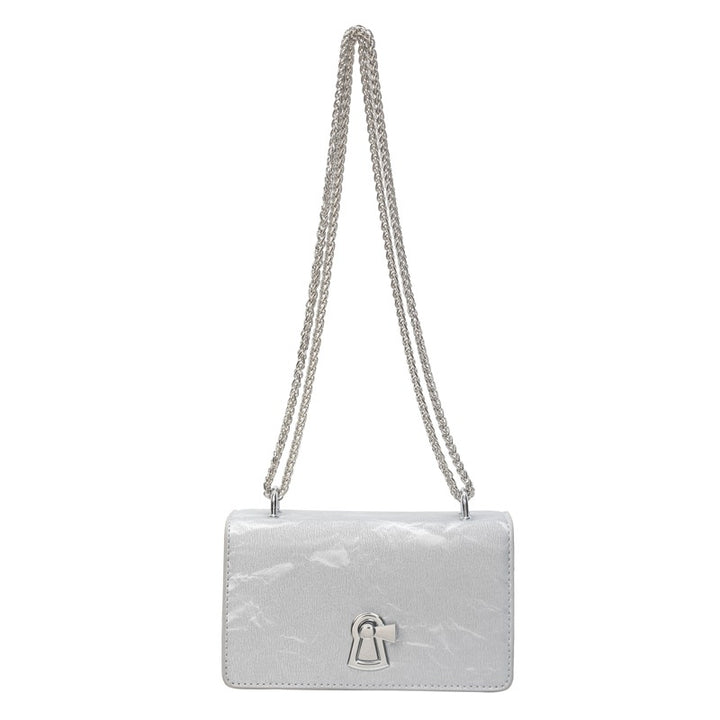 Damen Umhängetasche mit glänzendem Kettenhenkel Nord Taschen