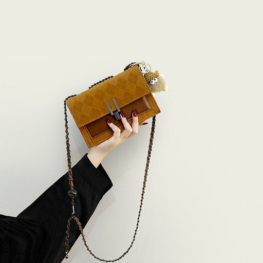 Damen Clutch-Tasche mit luxuriösem Karomuster und elegantem Kettenriemen Nord Taschen