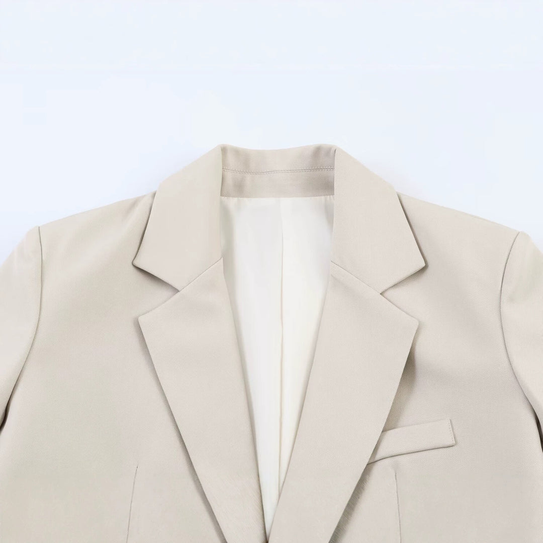Damen Taillierter Blazer mit softem Revers und Leistentaschen Nord Taschen