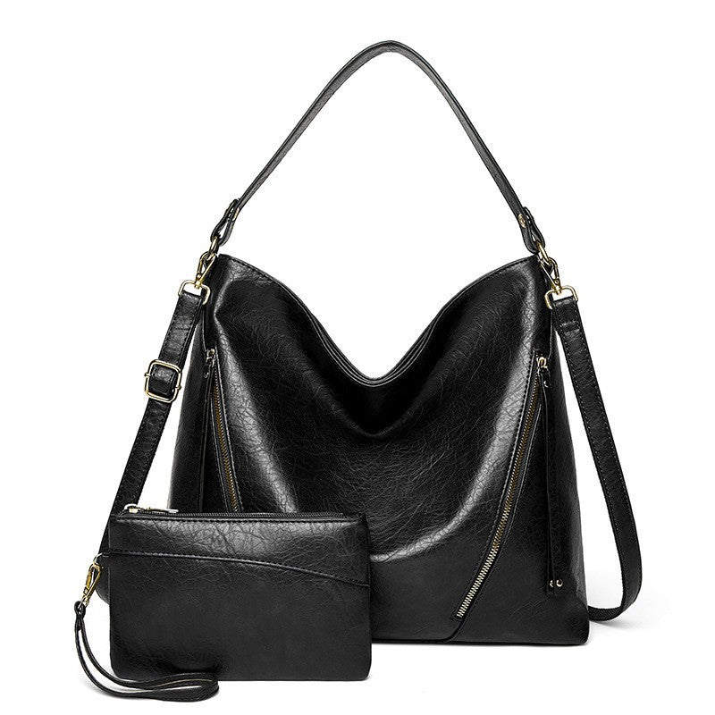 Damen Hobo-Tasche mit eleganter geschwungener Silhouette und praktischen Reißverschlussfächern Nord Taschen