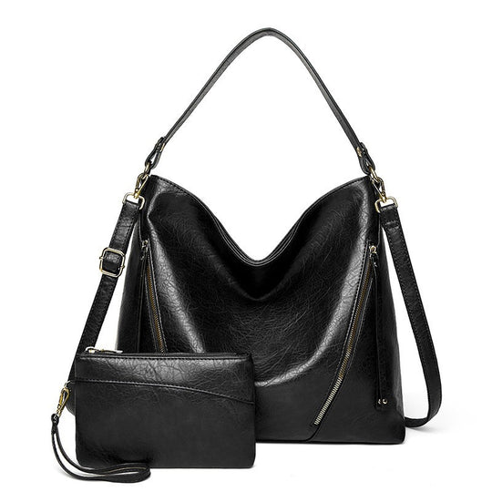 Damen Hobo-Tasche mit eleganter geschwungener Silhouette und praktischen Reißverschlussfächern Nord Taschen