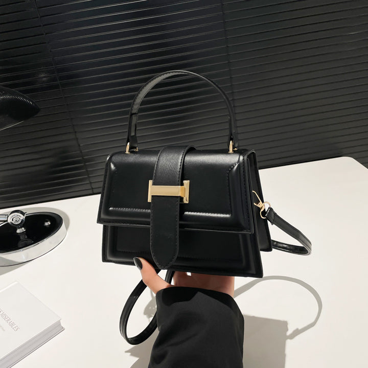 Damen elegante Handtasche mit praktischem Klappverschluss Nord Taschen