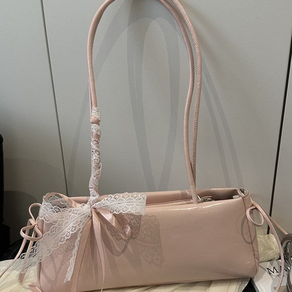 Damen Umhängetasche mit verspieltem Bindungsdetail Nord Taschen
