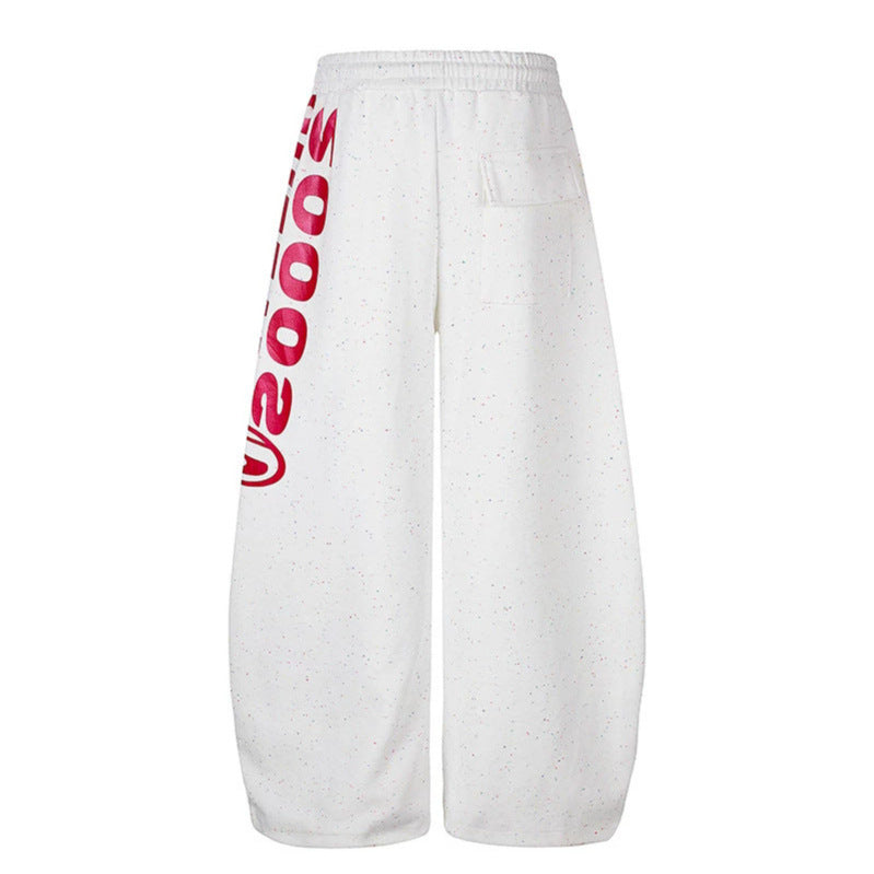 Damen Weite Culotte-Sweathose aus French-Terry mit hohem Komfortbund, Kordelzug und verstellbarem Saum Nord Taschen