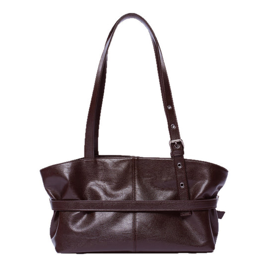 Damen Schultertasche mit eleganter Struktur und modischen Metallakzenten Nord Taschen