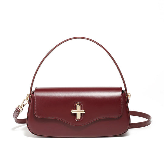 Damen elegante Umhängetasche mit feinem Leder und goldenen Akzenten Nord Taschen