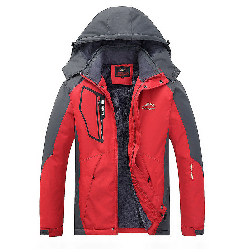 Herren technischer Outdoor-Parka mit Teddyfleece-Innenfutter, verschweißter Außenhülle und Multifunktionstaschen Nord Taschen