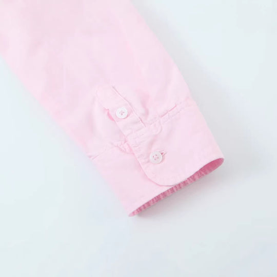 Damen Legere Baumwollbluse mit kastiger Kurzform und klassischem Hemdkragen Nord Taschen