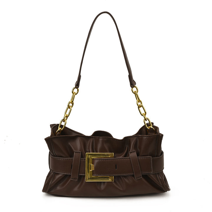 Damen Umhängetasche mit elegantem Kettenakzent und weichem Obermaterial Nord Taschen