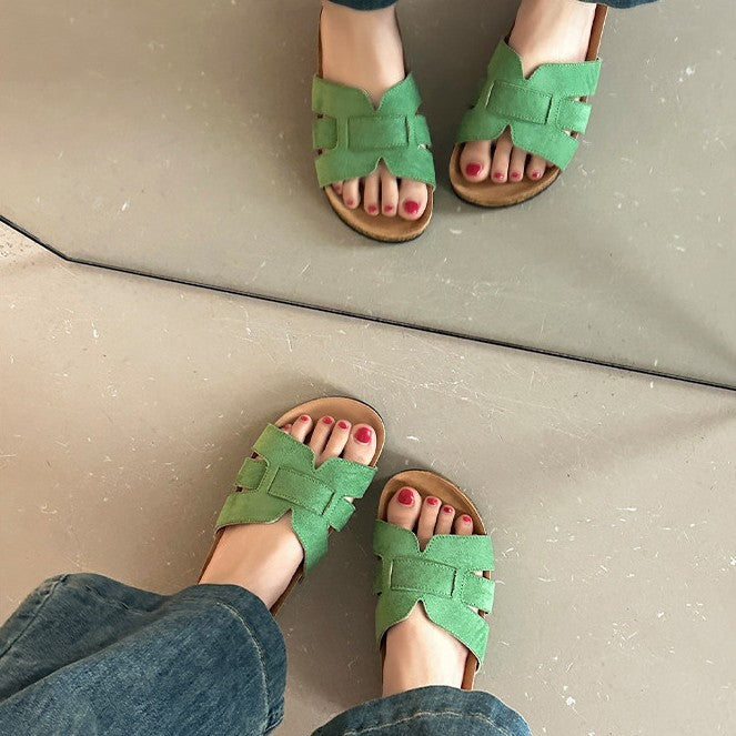 Damen Clogs mit geflochtenem Design und anatomisch geformtem Fußbett