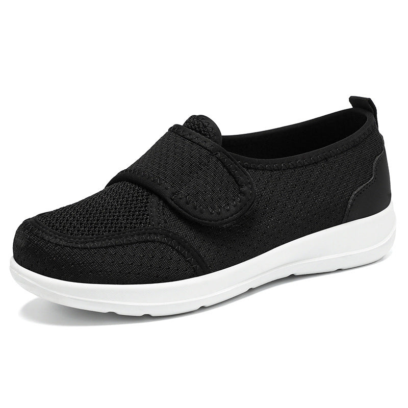 Damen Atmungsaktive Slip-On Freizeitschuhe mit verstellbarem Klettverschluss