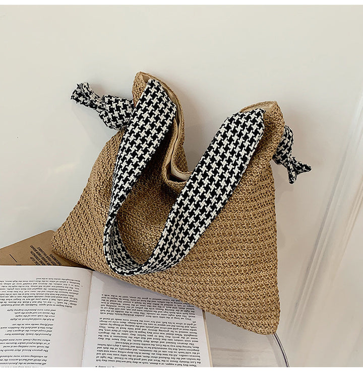 Damen elegante Strandtasche mit geflochtenem Design Nord Taschen