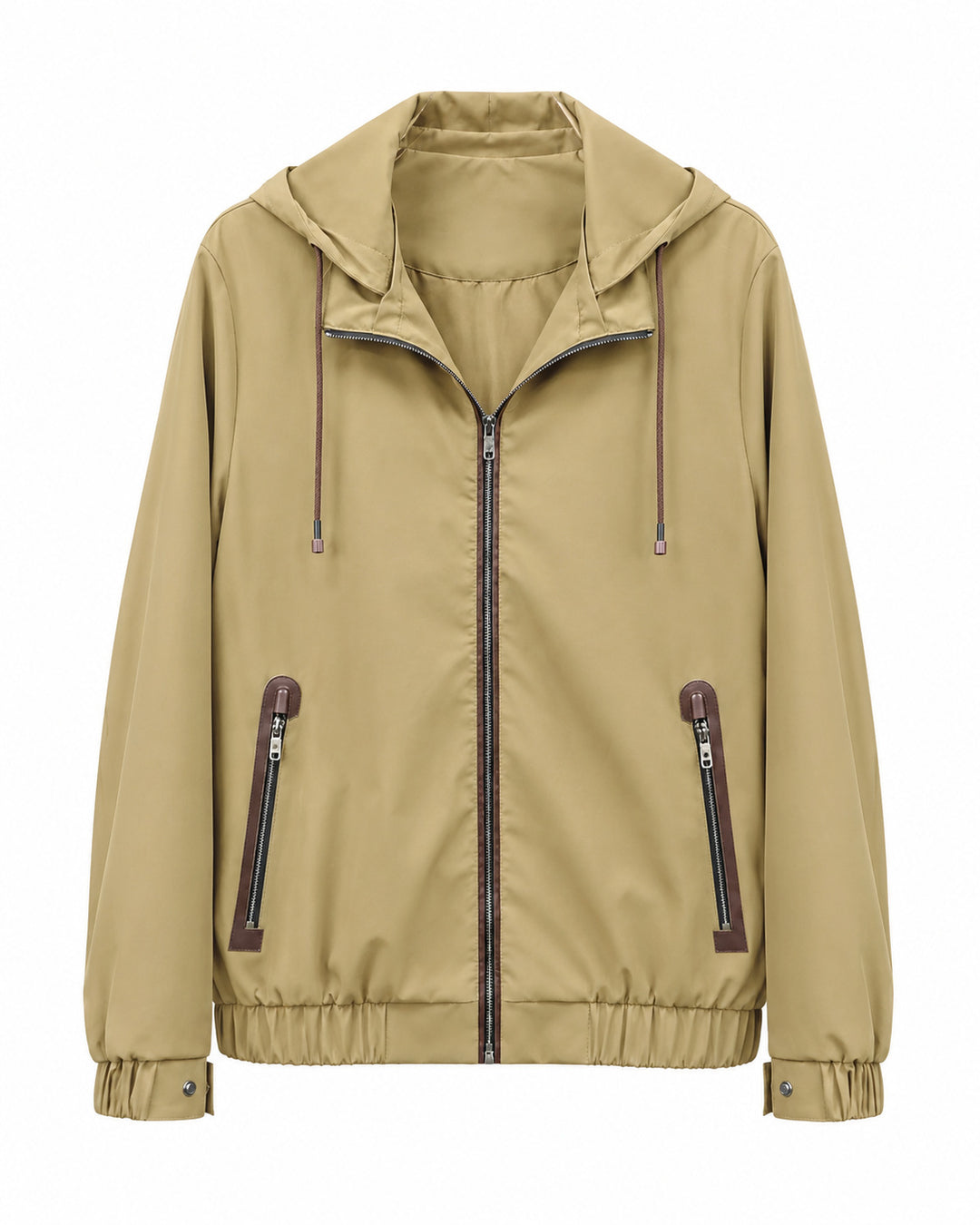 Herren Leichte Softshell‑Hoodiejacke mit wasserabweisender Außenlage, Lederapplikationen und Reißverschlusstaschen Nord Taschen