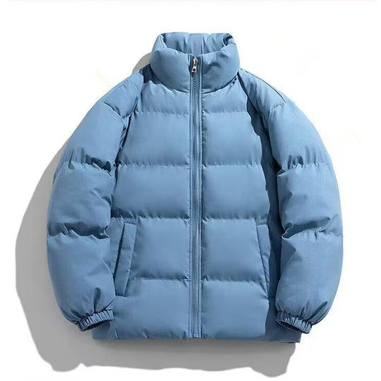 Damen Kurz geschnittene Thermo-Pufferjacke mit Stehkragen und minimalistischer Zipperfront Nord Taschen