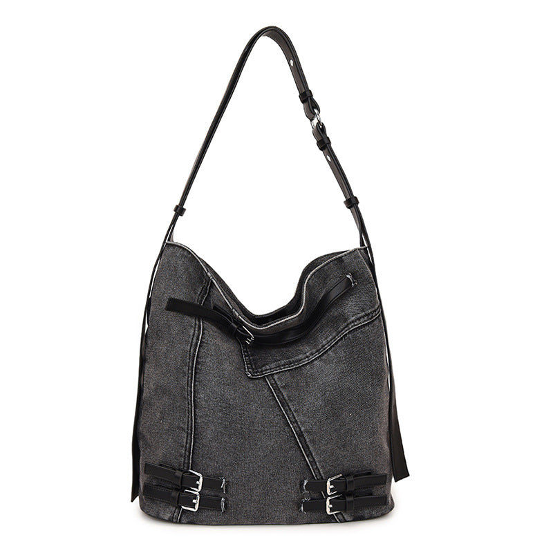 Damen Hobo-Tasche aus hochwertigem Denim mit eleganten Details Nord Taschen