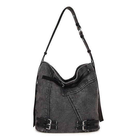 Damen Hobo-Tasche aus hochwertigem Denim mit eleganten Details Nord Taschen