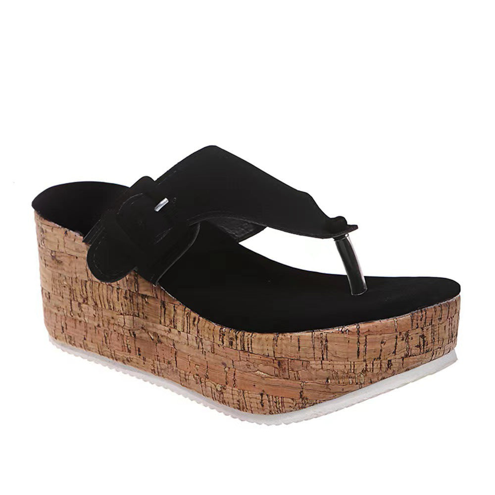 Damen Wedge-Sandaletten mit komfortablem Korkfußbett und verstellbarem Riemen Nord Taschen