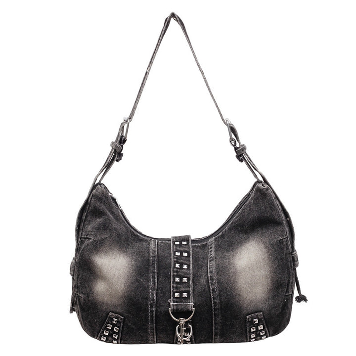 Damen lässige Denim Hobo-Tasche mit modischen Details Nord Taschen