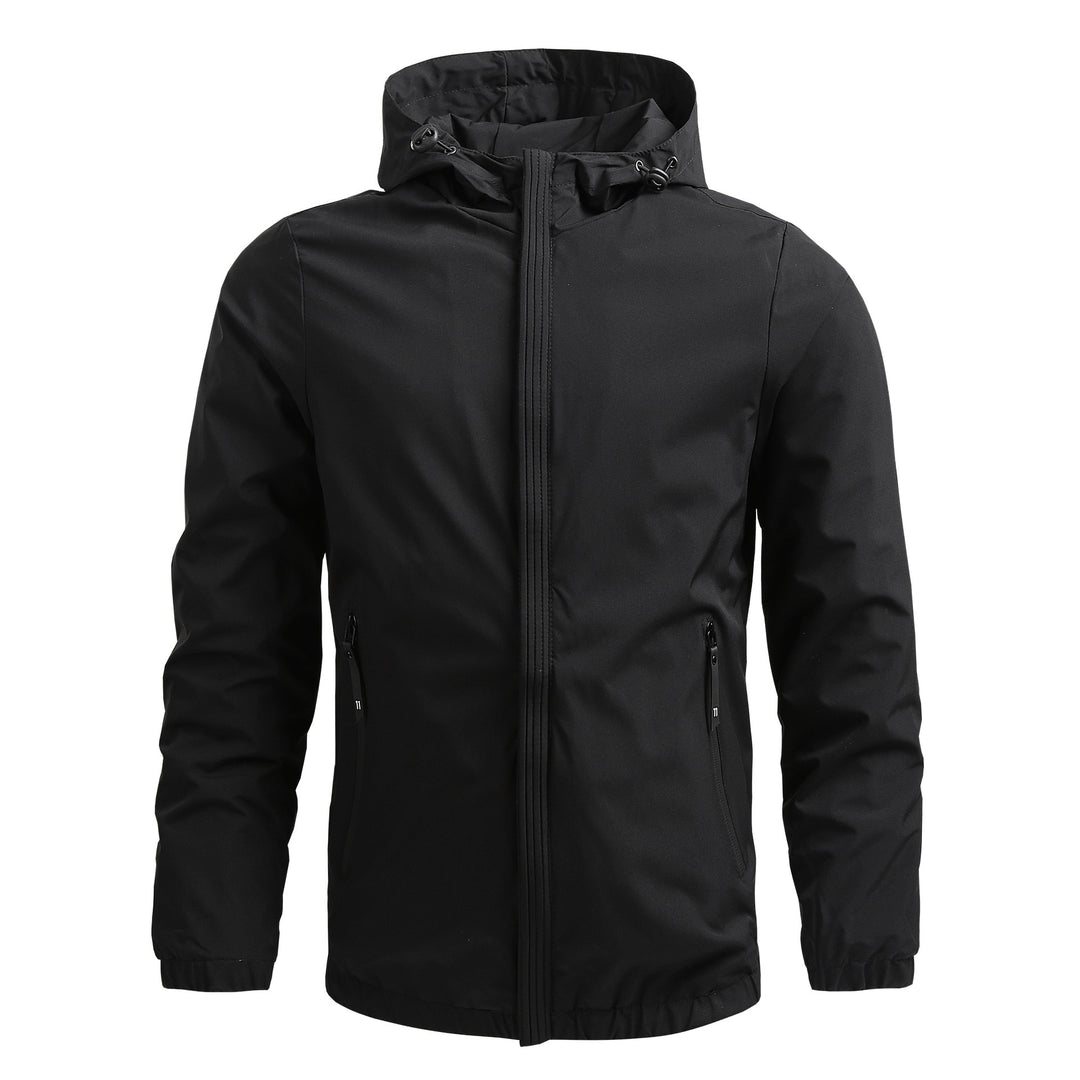 Herren Atmungsaktive Outdoorjacke mit verstellbarem Kragen Nord Taschen