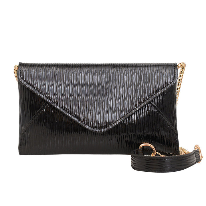 Damen Clutch mit elegantem Wellenmuster Nord Taschen