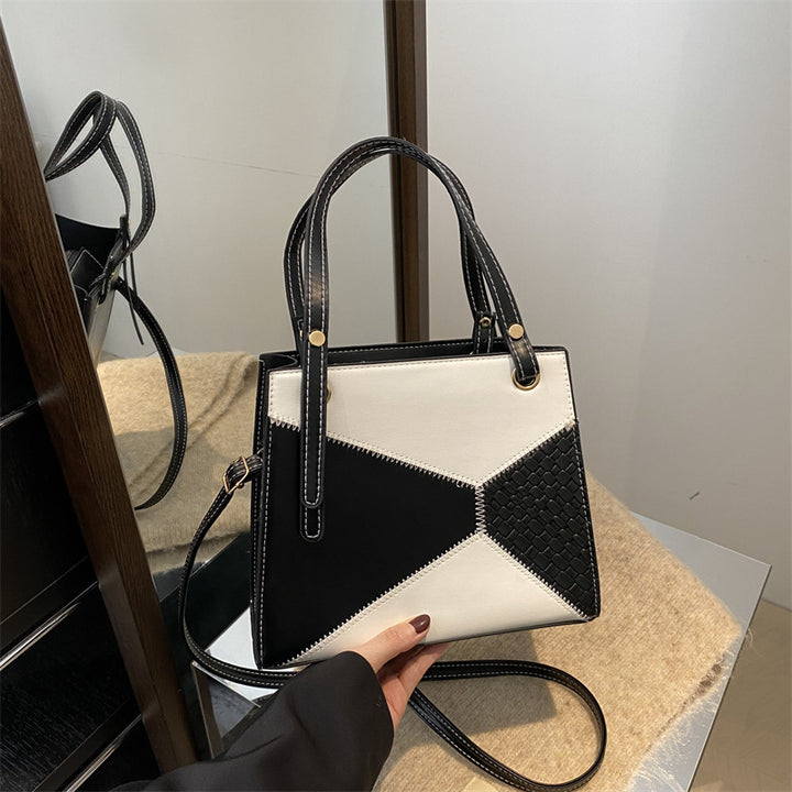 Damen modische Handtasche mit geometrischem Design und strukturierten Akzenten Nord Taschen