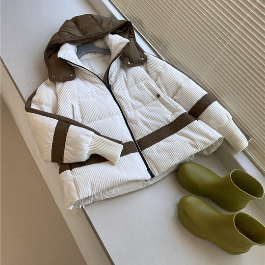 Damen Urbaner Steppmantel mit hohem Kragen Nord Taschen