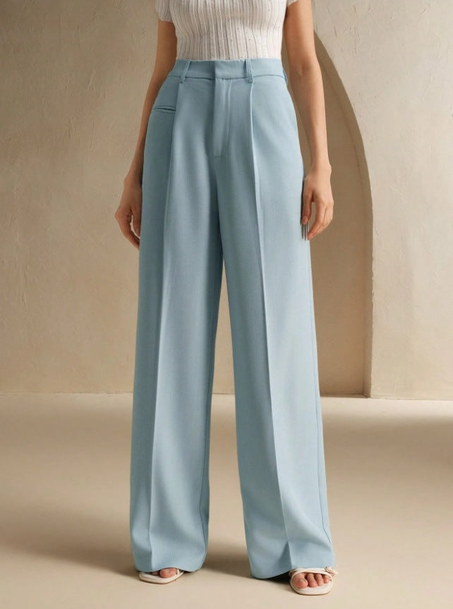 Damen Weite und elegante Anzughose mit hohen Bund