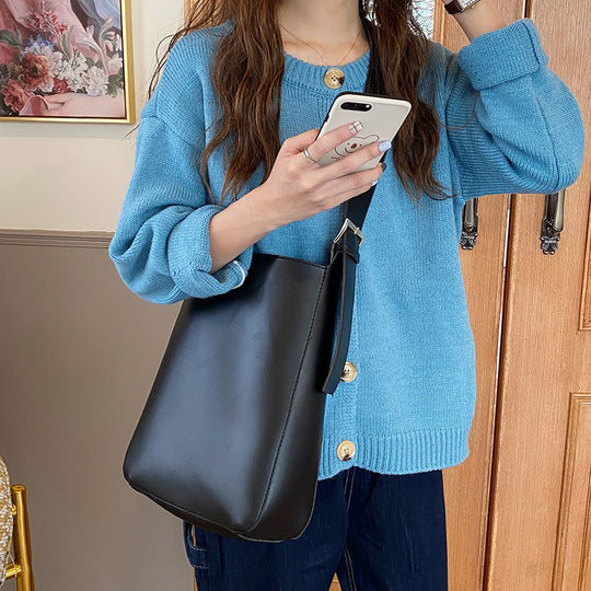 Damen elegante Hobo-Tasche aus hochwertigem Kunstleder mit verstellbarem Schulterriemen Nord Taschen