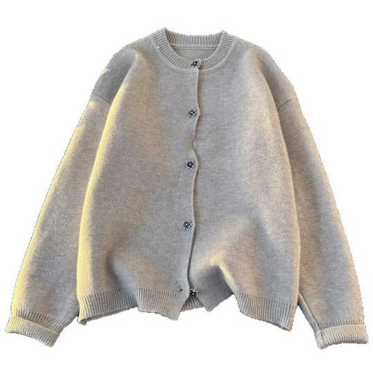 Unisex Kuscheliger melierter Feinstrick-Pullover mit Raglanärmeln und geripptem Rundhals Nord Taschen