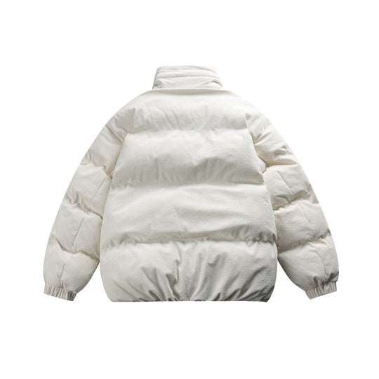 Unisex Boxy wattierte Kurzjacke mit hohem Funnelkragen und Teddy‑Fleece‑Optik Nord Taschen
